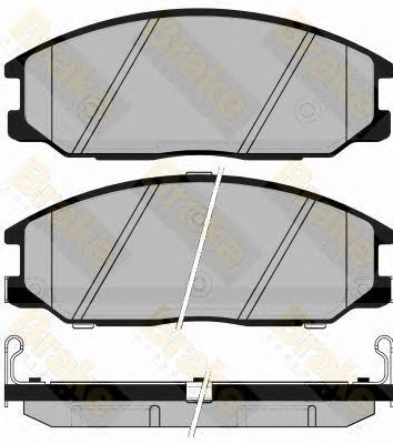 BRAKE ENGINEERING pa1488 -  Комплект тормозных колодок, дисковый тормоз